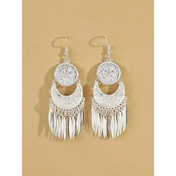 Bohemian Vintage Tassel Dangle Earrings Women - Picture 4 of 5